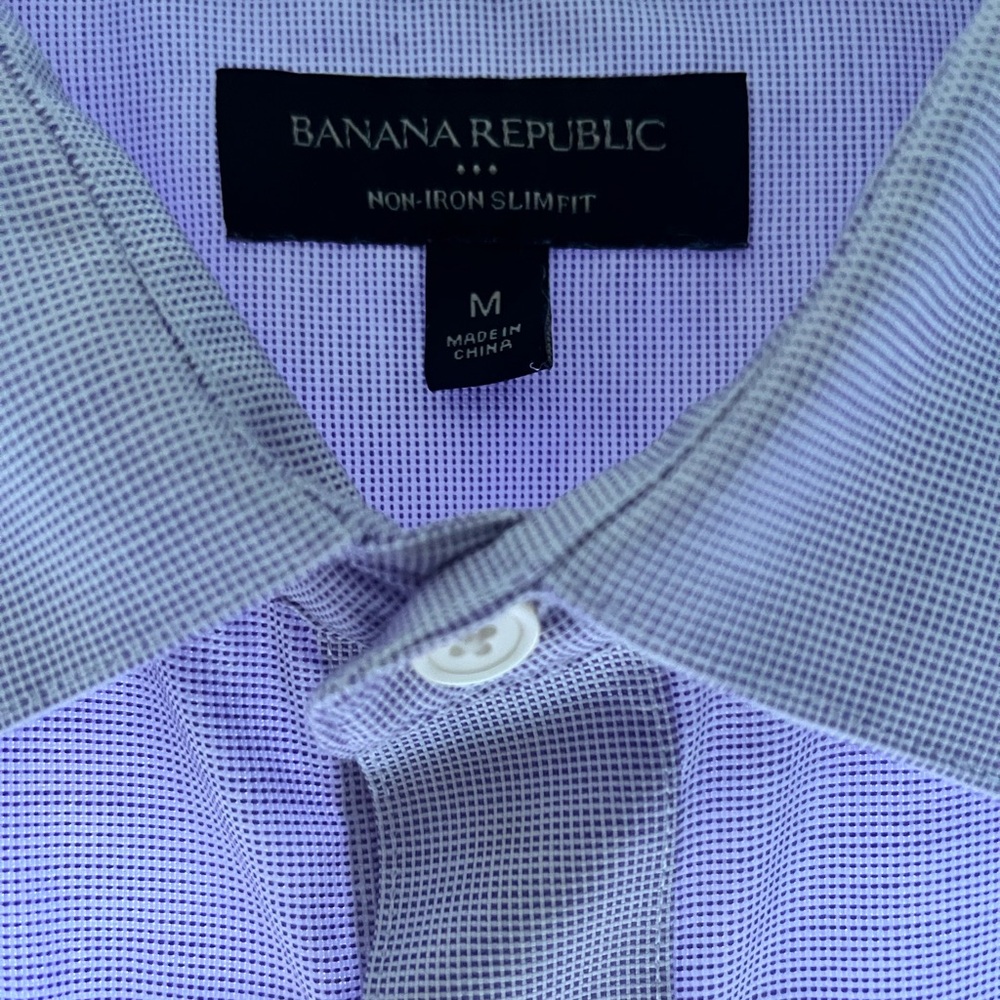 Banana Republic Men's Lavender Dress Shirt